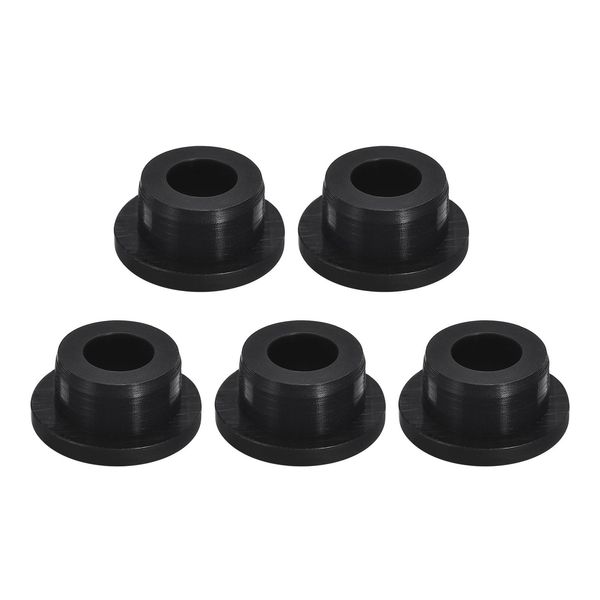 uxcell 5pcs Black Plug Hole 21mm/0.83" Hole Rubber Button Plug