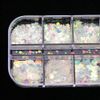 Iridescent Mermaid Flakes Nail Glitter, CHANGAR Holographic Nail Sequins Colorful Flakes Nail Art Sticker Decals Decoration for Face Body Eyes