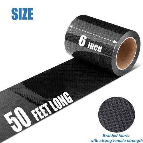 RV Underbelly Tape, 6" x 50' RV Underbelly Material, Waterproof Tape with Permanent Sealing Adhesive for RV, Camper Travel Trailer, Mobile Home, Tear Repair Patch