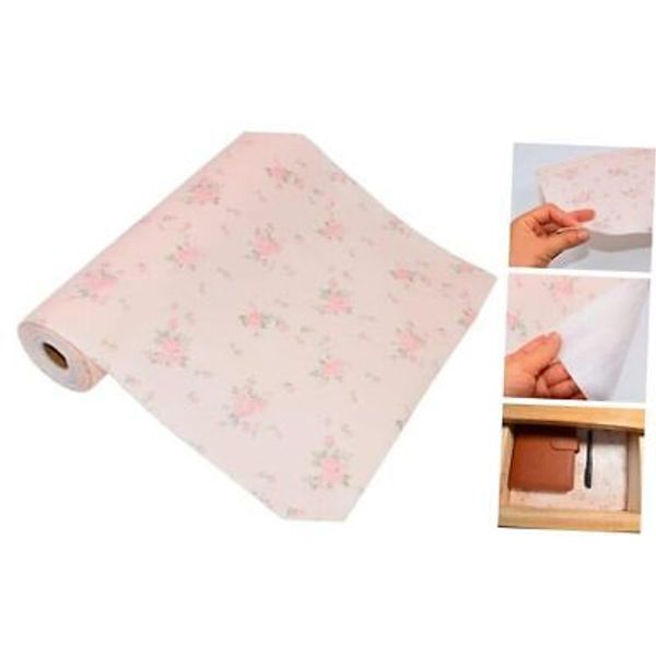 Shelf Liners Drawer Mat for Kitchen Cabinets Fridge 23.6"W x 118"L Rose