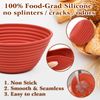 Webake Bread Proofing Basket Small Round Set Silicone 4 Pcs 5 Inch Mini Bread Proofing Baskets Sourdough Basket Proving Baskets Baking Tools