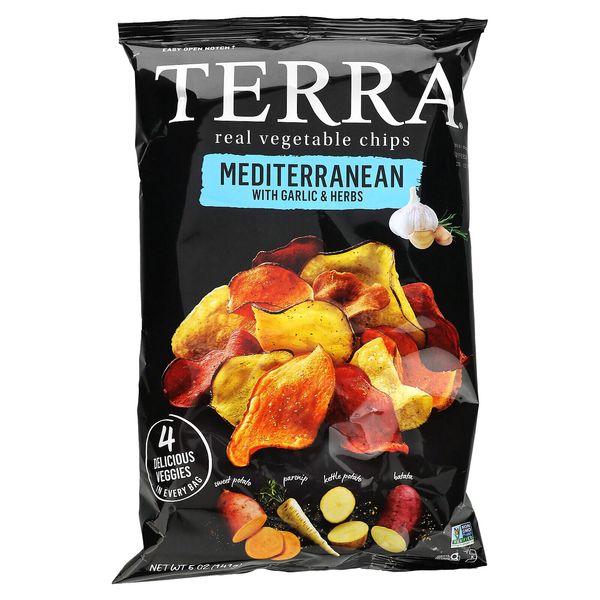 Real Vegetable Chips, Mediterranean With Garlic & Herbs, 5 oz (141 g)