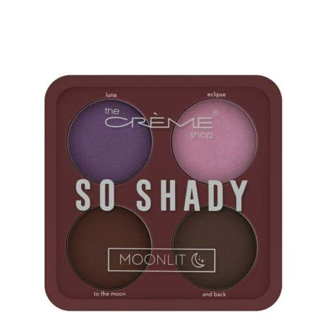 2 PACK The Crème Shop -"So Shady"  (Moonlit) 4 Eyeshadow Shades Palette