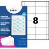 Avery Laser-Printable Name Badge Refill Kit – 8 Badges per Card, Ref L7418, 25 Sheets