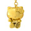 Sanrio 341797 Gold Pika Netsuke Hello Kitty Lanyard Keychain