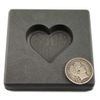2 oz Heart Gold High Density Graphite Mold 1 oz Silver