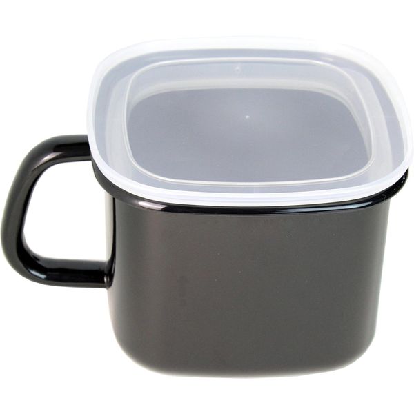 AD-KP.BK Advanced Door Black Antibacterial Square Stock Pot