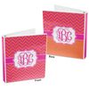 Personalized Pink & Orange Chevron 3-Ring Binder - 1 inch