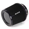 BLACK High Performance Cold Air Intake Air Filter 3", 3.5", 4" Inlet, 6.5" Tall