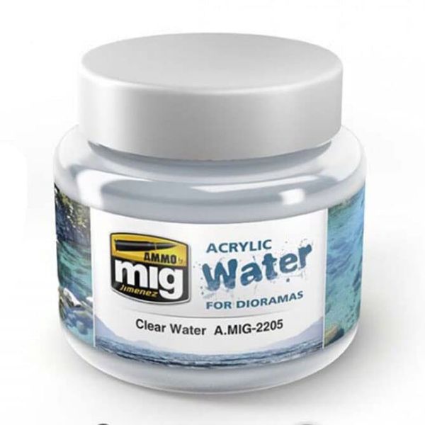 Ammo Clear Water Acrylic Water (250 Ml. Jars)
