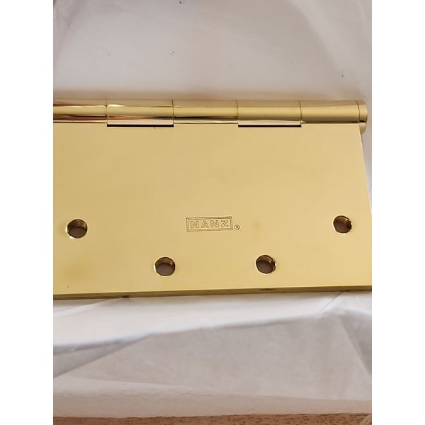 Nanz 5" X 6" Wide Throw Five Knuckle Butt Hinge With Button Tips