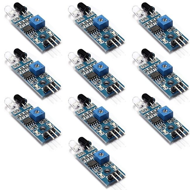 OSOYOO 10PCS Set IR Infrared Obstacle Avoidance Sensor Module for Arduino Smart Car Robot