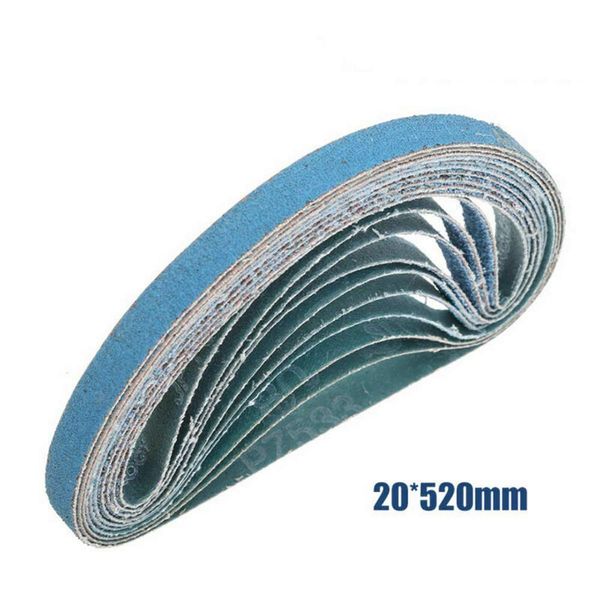 10 st¨¹cke Schleifband 20mm x 520mm 40 Grit Bandschleifer Papier Gemischt Elektrowerkzeugschleifer Schleifb?nder