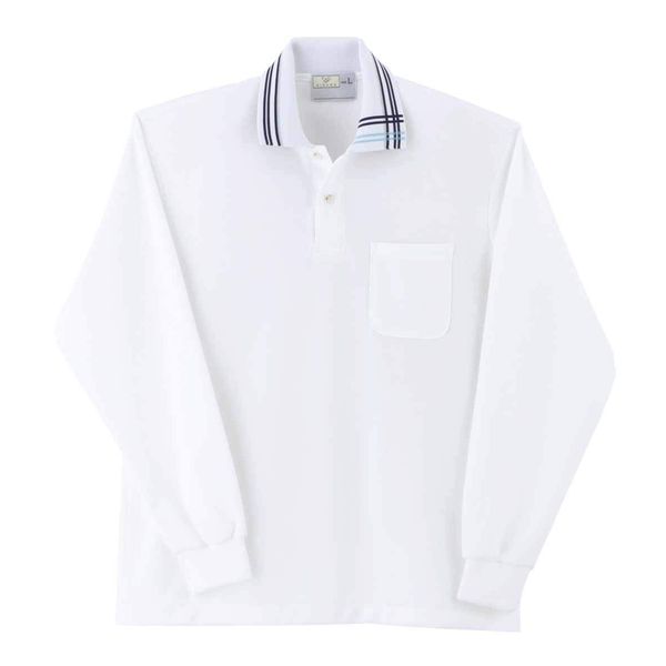 Tombow CR116 SS Long Sleeve Polo Shirt, White