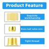 ERGAOBOY 2 Pcs 8MM OD X 3/8" BSP Thread Brass Compression Pipe Fitting, Heavy Duty Brass Compression Fitting