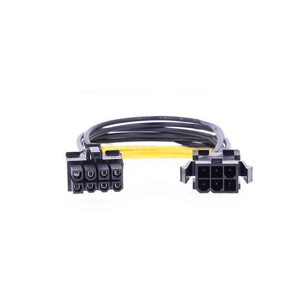 REY PCI-E (8 Pin) to PCI-E (6 Pin) Male/Female Adapter Cable