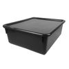 Romanoff Double Stowaway Tray with Lid, Black