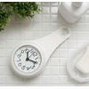 Bathroom Clock, Waterproof Clock, Wall Clock, with Suction Clock, Waterproof, Silent, For Bathroom, Kitchen, Bath, Home, Stylish (White)