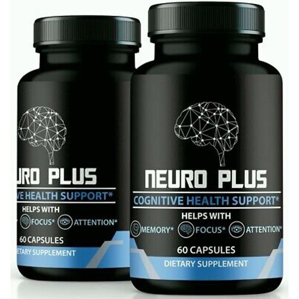 (2 Pack) Neuro Plus Brain & Focus Formula, NeuroPlus Pills for Brain Health