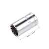 sourcing map 1/2-inch Drive E15 Universal Spline Socket Shallow 12 Point Cr-V Steel