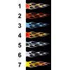 Custom Flames Biker Chopper Harley Hotrod Mailbox sticker decal - 7 Options