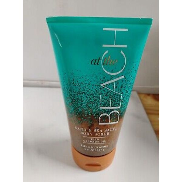 Bath & Body Works AT THE BEACH Sand & Sea Salt Body Scrub w/coconut oil 6.6ozNEW