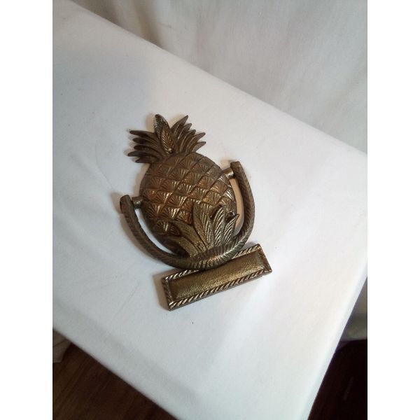 Pineapple Door Knocker Cast Iron Cottage Rustic Shabby Vintage..EC