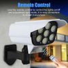 Solar LED Wall Light Motion Sensor Street Yard Outdoor Security Lamp Fake Camera