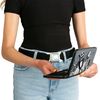 Buckle-Down Women's Wallet, Black/White, 7" x 4"