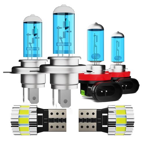 ZPXGIZT Light Bulbs Fit For Honda Ridgeline 2006-2014, High Performance Halogen Headlight Bulb And License Plate Lights Combo, 9003 H11 High Low Beam Fog Lights, 6000K White Light, Pack of 6