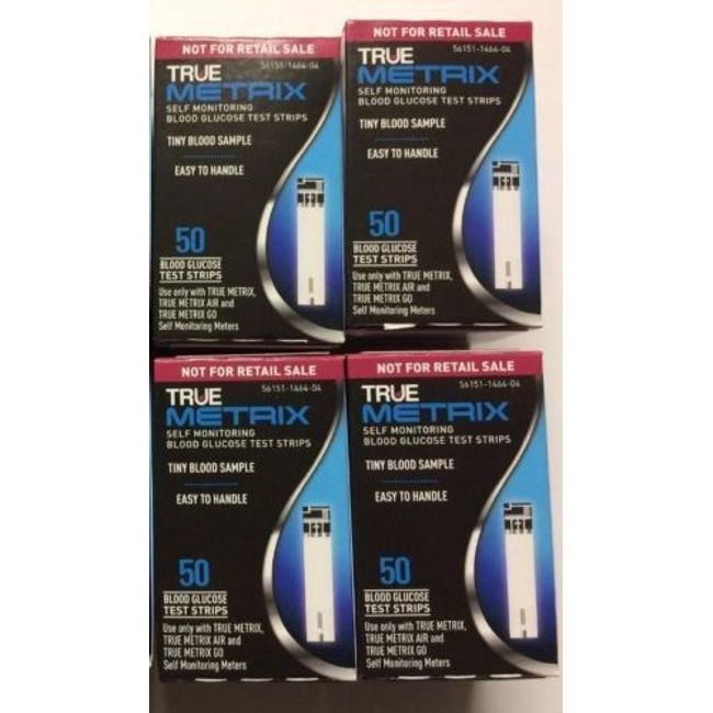 TRUE Metrix Blood Glucose 200 Test Strips Exp:08/15/2025