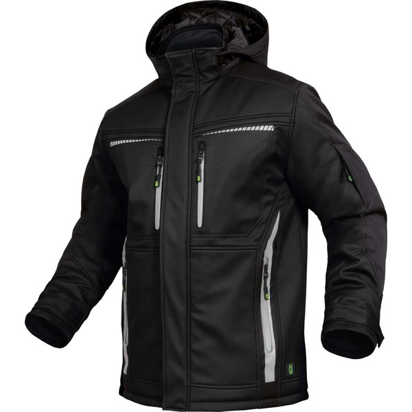 Leib Wächter Flex-Line Winter Softshell Jacket, black