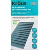 Kraus Drying Mat  Self Draining 8 1/8” x 14 ¾” Blue Silicone Same Day Ship !