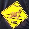 Briard Dog Xing Sign