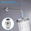 Ahvqevn Brass Chrome Ball Joint Shower Arm Head Angle Adjustable Swivel Adapter