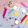 Framendino, 8 Pack Beadable Combs DIY with 8 Pack Mirrors Set Plastic Rat Tail Hand Handle for Crafts
