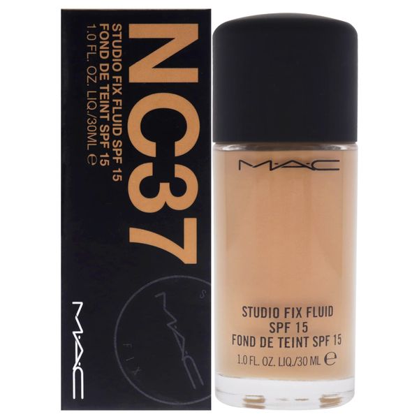 MAC Studio Fix Fluid Spf 15 Foundation, Shade: Nc 37