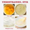 Stainless Steel Eggbeater,Egg Scrambler,Hand Mixer, Rotating Semi-Automatic E...