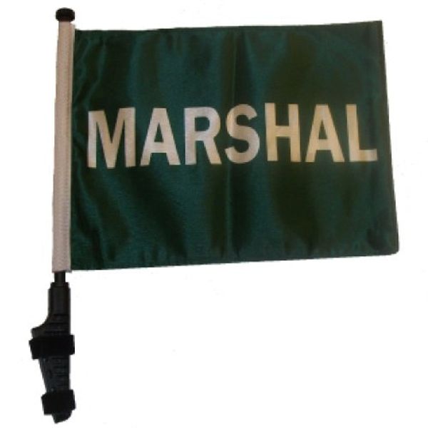 SSP Flags Marshal Golf Cart Flag EZ On & Off Bracket