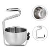 2 in 1 Shave Cup with Stand Holder Set Shaving Bowl with Stainless Steel Shaving Stand Brush Holder Set Razor Brush Bowl Grooming Tool for Men Beard Cleaning