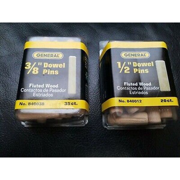 Set of General Tools Dowel Pins 3/8" 840038 and 1/2" 840012