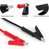 2PCS Multimeter Test Leads Electrical Test Cables 4mm Banana Plug to Alligator Clip Test Cable for Multimeter Electrical Testing (1M)
