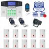 Wireless House Alarm Kit Security System Voice Prompt Backlit Screen US Plug FY