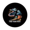 Find Your Path Trail Running Motivation Runner PopSockets Adhesive PopGrip