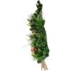 Kurt Adler Pre Lit Decorative Snowy Wall Tree, Silver, 26in