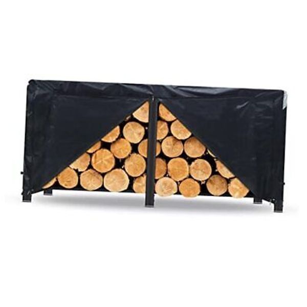 Firewood Rack Cover 8ft Waterproof Outdoor Heavy Duty for Firewood Log 8FT