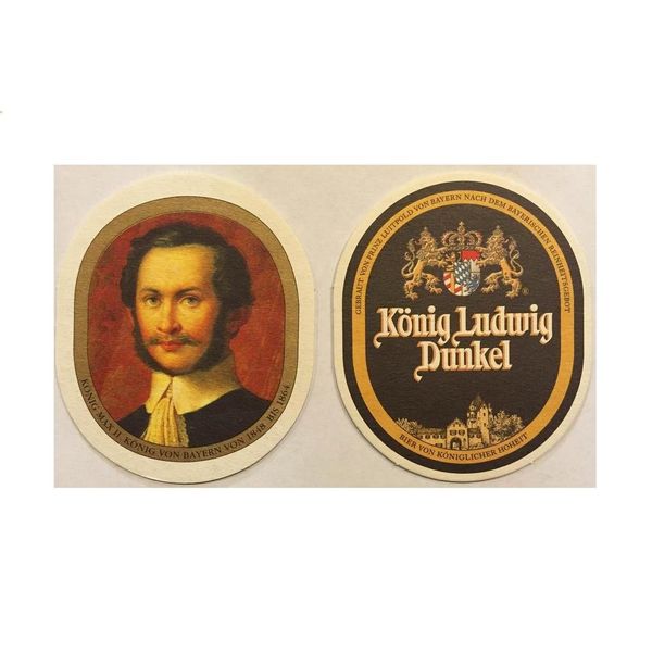 Konig Ludwig Dunkel 10 Beer Bar Pub Coasters Imported from Germany