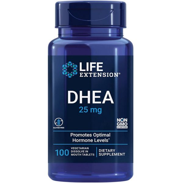 D H E A  HEALTHY AGING DIETARY SUPPLEMENT 100 Tablets 25mg  LIFE EXTENSION