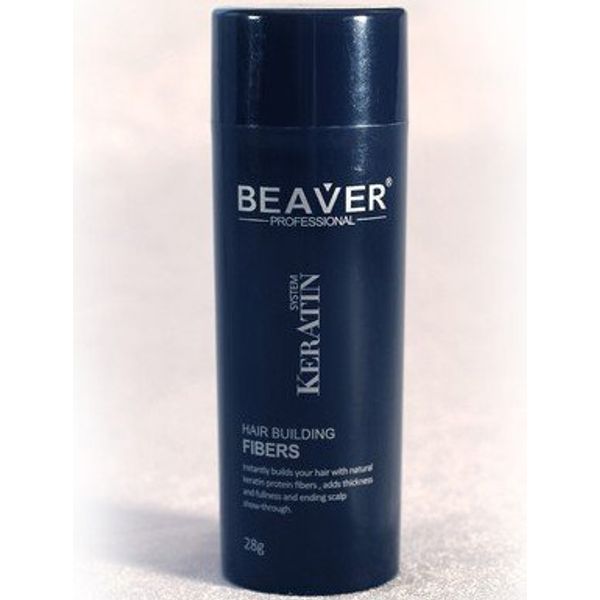 Beaver Keratin Hair Building Fibers 28g/0.98 oz - Light Brown