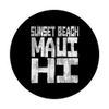 SUNSET BEACH MAUI OAHU HI - Chunk Block Palms PopSockets Swappable PopGrip